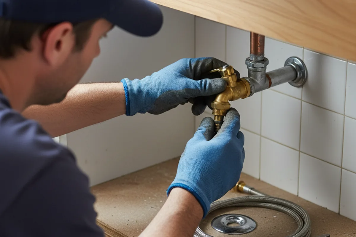 Shutoff valve and fitting work during Faucet and Fixture Repair in San Leandro